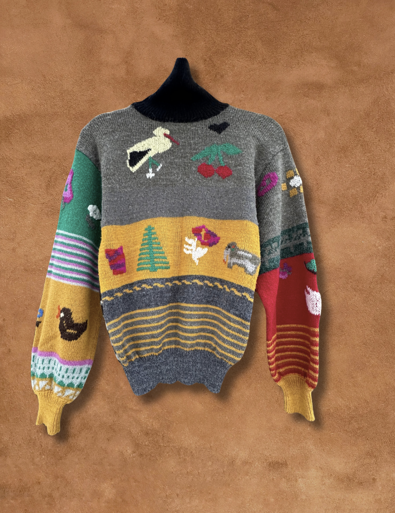 Vintage 80s Menagerie Sweater