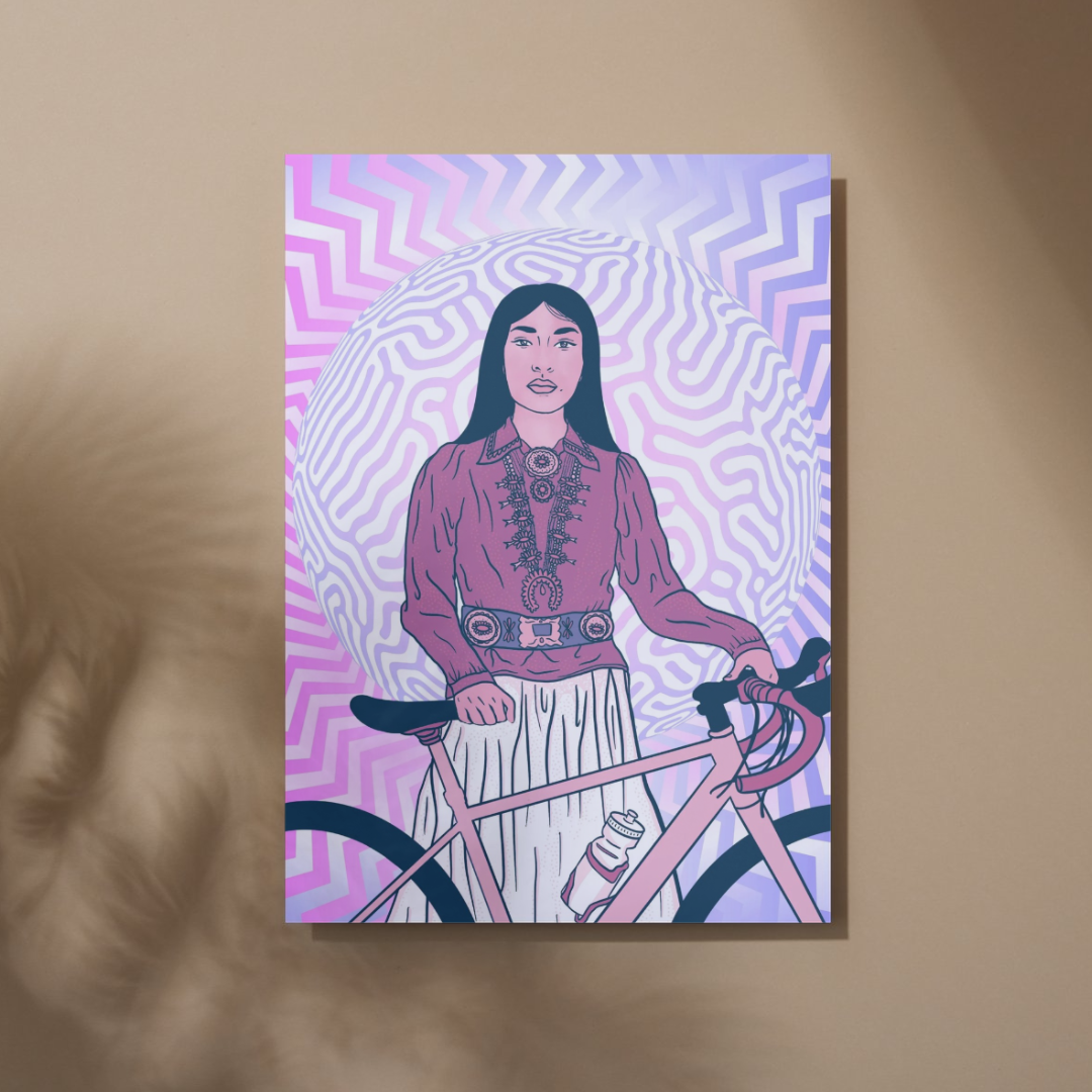 "Power" Risograph Print by Diné Artist Vanessa Bowen